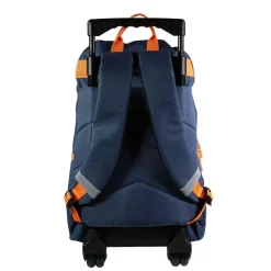 BAGTROTTER Sac à dos à roulettes Vorax Bleu Dinosaure Surf