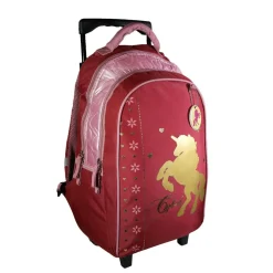 Bagtrotter Sac à dos à roulettes Cybel Rose