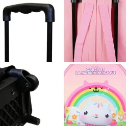 BAGTROTTER Sac à dos à roulettes 32 cm maternelle Gabby et la maison magique Rose