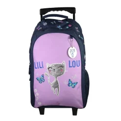 BAGTROTTER Sac à dos à roulettes Lili Lou Violet