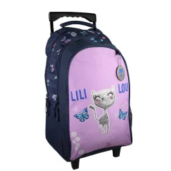 BAGTROTTER Sac à dos à roulettes Lili Lou Violet