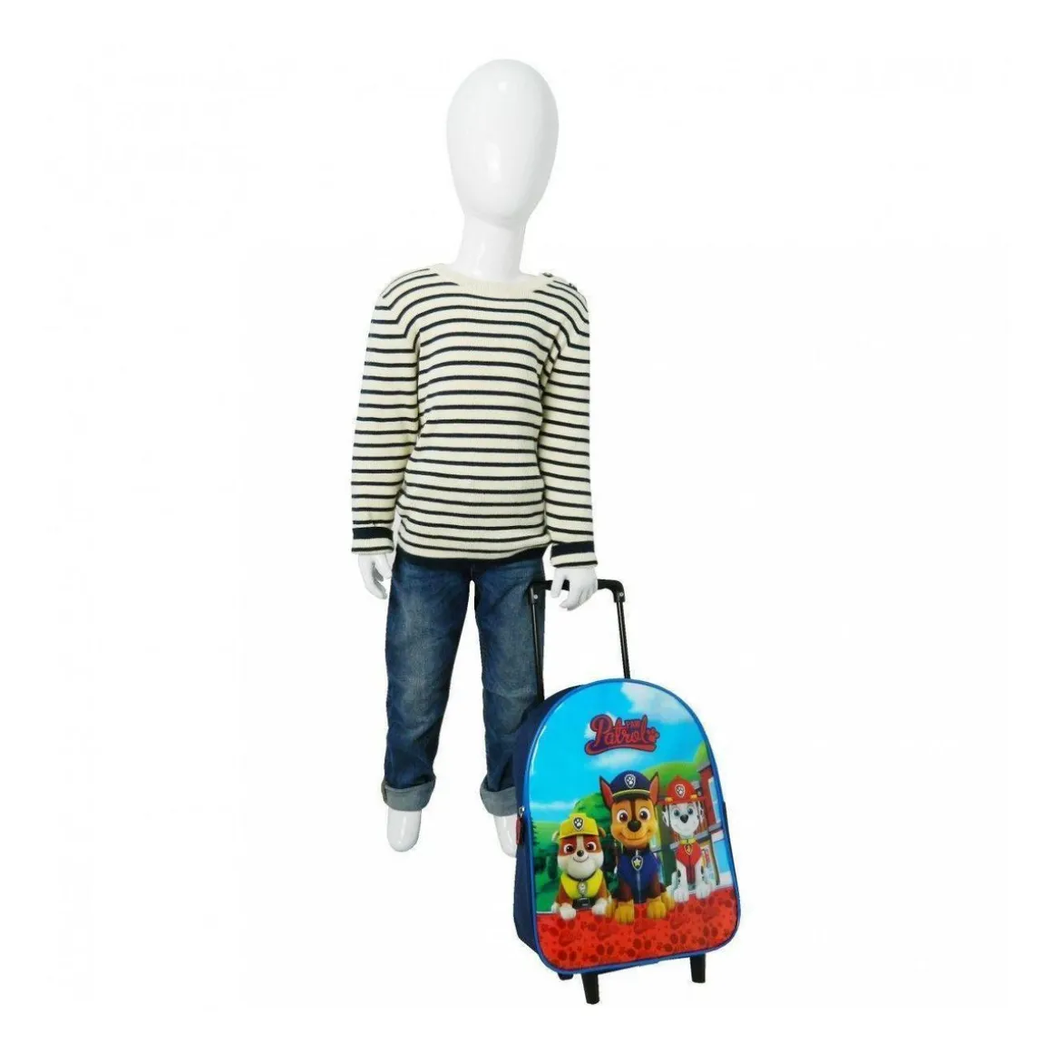 BAGTROTTER Sac à dos à roulettes Pat' Patrouille 31cm Bleu