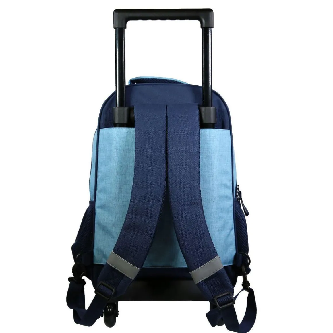 BAGTROTTER Sac à dos à roulettes Poivre Blanc Robots Orange