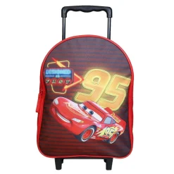 BAGTROTTER Sac à dos à roulettes 31 cm Disney Cars Rouge