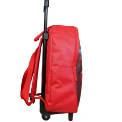 BAGTROTTER Sac à dos à roulettes 31 cm Disney Cars Rouge