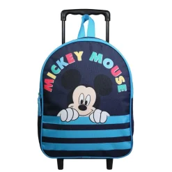 BAGTROTTER Sac à dos à roulettes 31 cm Disney Mickey Bleu