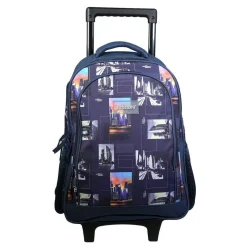 BAGTROTTER Sac à dos à roulettes Offshore City Ville Bleu