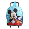 BAGTROTTER Sac à dos à roulettes 31 cm maternelle Disney Mickey Bleu