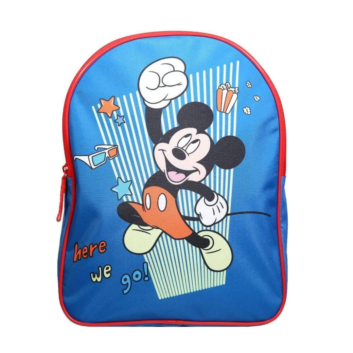 BAGTROTTER Sac à dos gouter maternelle 31 cm Disney Mickey Bleu