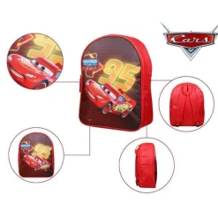 BAGTROTTER Sac à dos gouter maternelle 31 cm Disney Cars Rouge