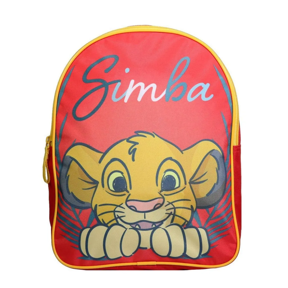 BAGTROTTER Sac à dos gouter maternelle 31 cm Disney Le Roi Lion Simba Rouge