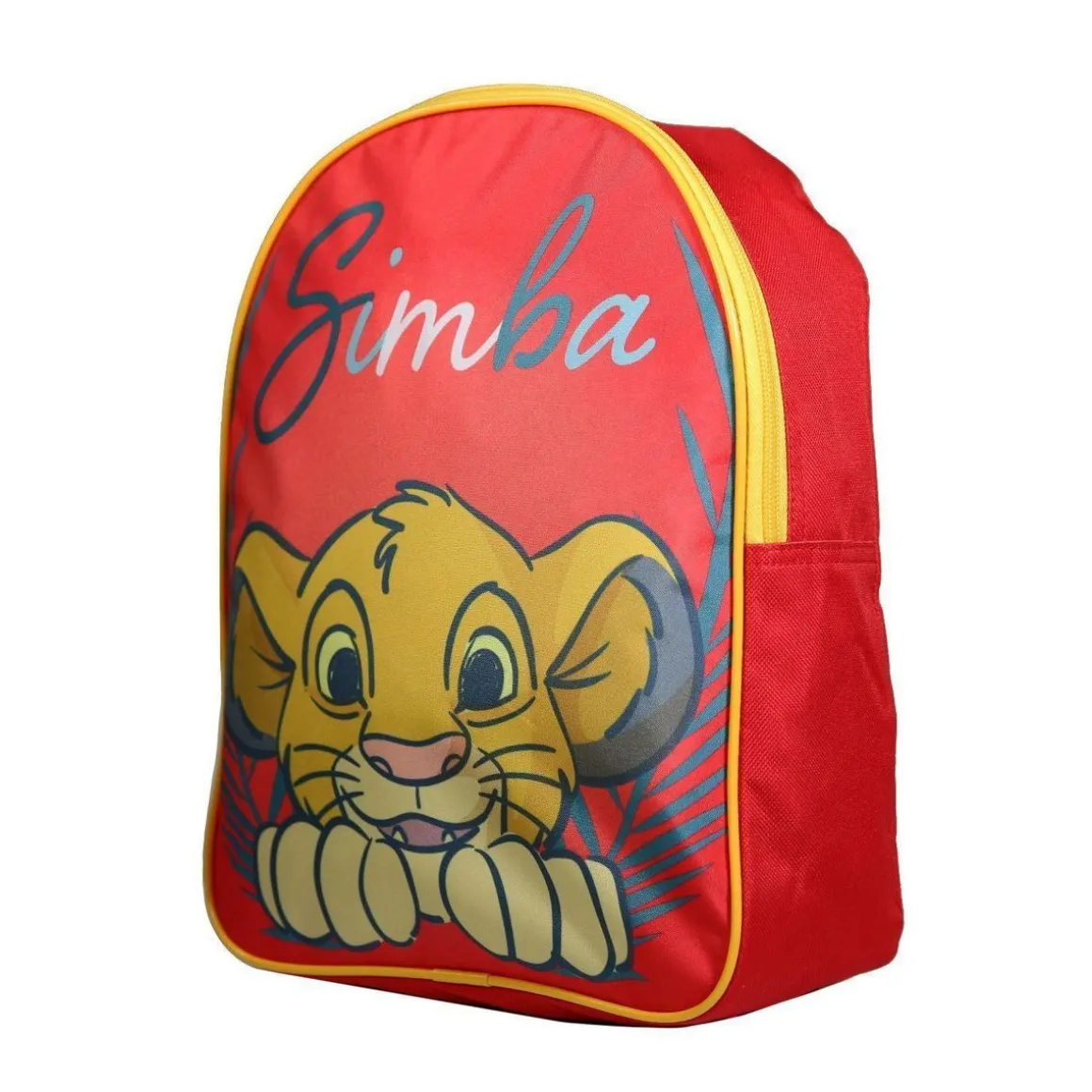 BAGTROTTER Sac à dos gouter maternelle 31 cm Disney Le Roi Lion Simba Rouge