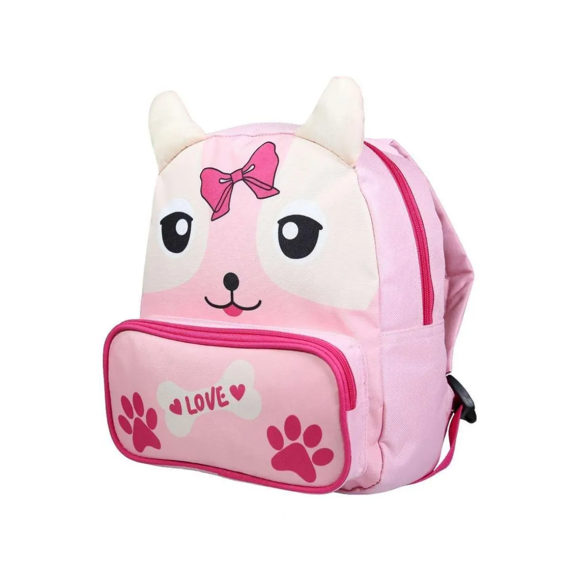 BAGTROTTER Sac à dos gouter 26 cm maternelle Kids Rose Chiot