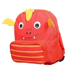 BAGTROTTER Sac à dos gouter maternelle 3D Dragon Kids Rouge