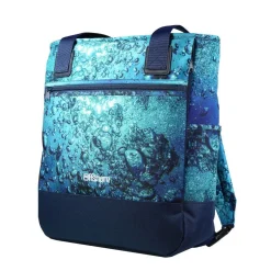 BAGTROTTER Sac 3 en 1 : sac à dos, sac shopping et yoga Offshore Bleu Bulles