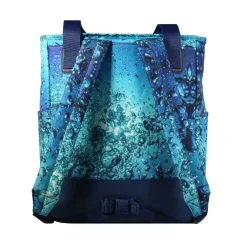 BAGTROTTER Sac 3 en 1 : sac à dos, sac shopping et yoga Offshore Bleu Bulles
