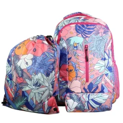 BAGTROTTER Set de sac à dos, sac gym et trousse Bagtrotter Multicolore Exotique
