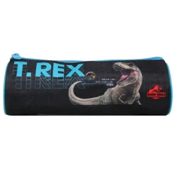 BAGTROTTER Trousse scolaire ronde Jurassic World Noir T-Rex