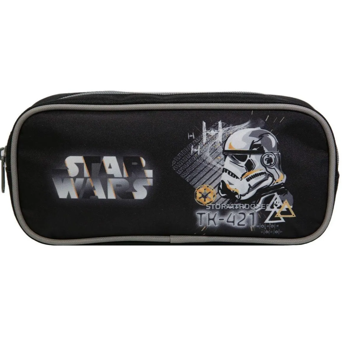BAGTROTTER Trousse scolaire rectangulaire Disney Star Wars Noire
