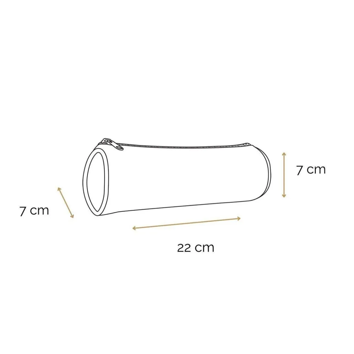 BAGTROTTER Trousse scolaire ronde Offshore Grise