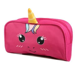 BAGTROTTER Trousse scolaire rectangulaire Kids Rose Licorne