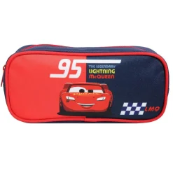 BAGTROTTER Trousse scolaire rectangulaire Disney Cars Rouge et bleu