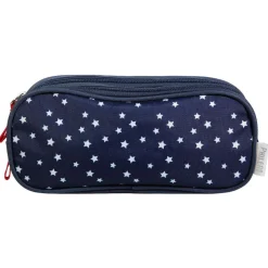 BAGTROTTER Trousse scolaire 2 compartiments Phileas Bleue Étoiles