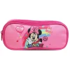 BAGTROTTER Trousse scolaire 2 compartiments Disney Minnie Rose Arc en ciel