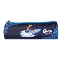 BAGTROTTER Trousse scolaire ronde Oum Le Dauphin Bleu