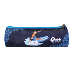 BAGTROTTER Trousse scolaire ronde Oum Le Dauphin Bleu