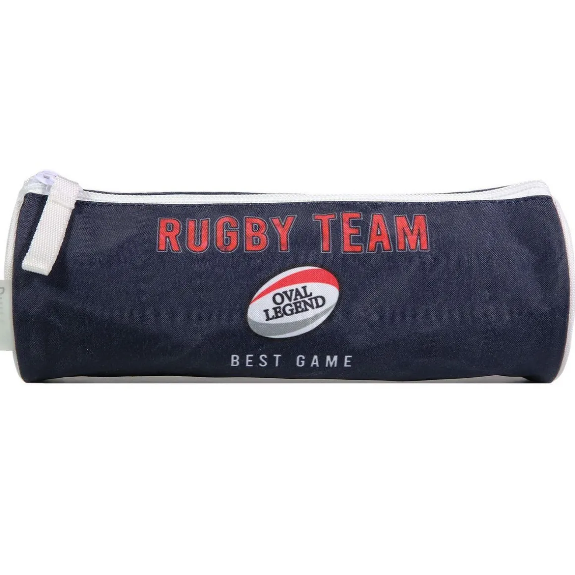 BAGTROTTER Trousse scolaire ronde Phileas Bleu Rugby