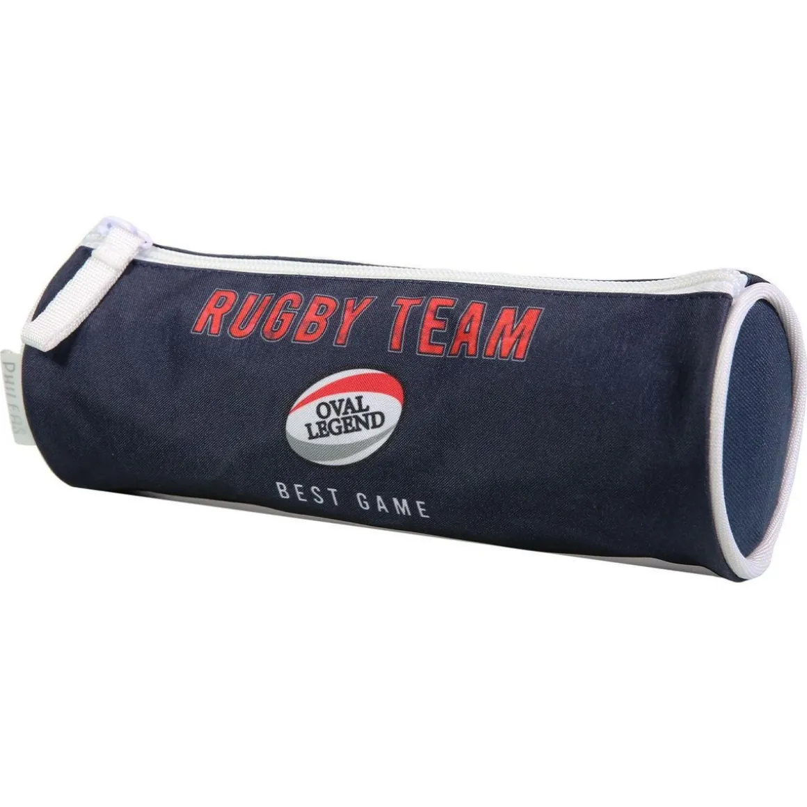BAGTROTTER Trousse scolaire ronde Phileas Bleu Rugby