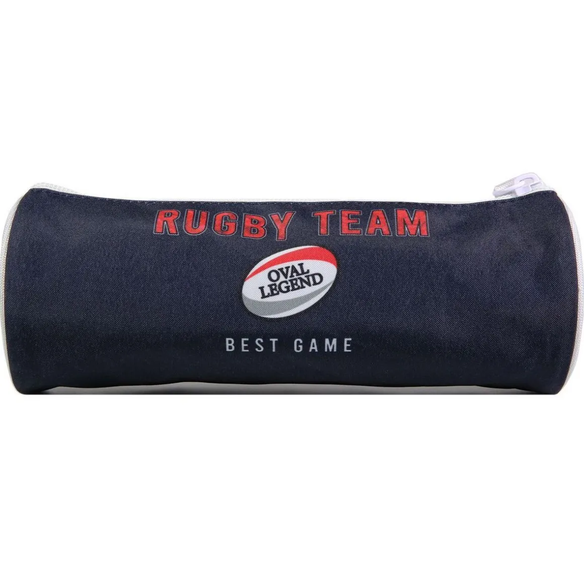 BAGTROTTER Trousse scolaire ronde Phileas Bleu Rugby
