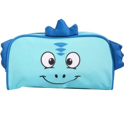 BAGTROTTER Trousse scolaire rectangulaire Kids Bleue Dinosaure