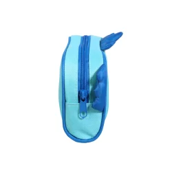 BAGTROTTER Trousse scolaire rectangulaire Kids Bleue Dinosaure