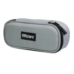 BAGTROTTER Trousse scolaire ovale Plumier Offshore Grise