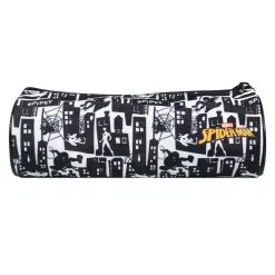 BAGTROTTER Trousse scolaire ronde Marvel Spider-Man Grise