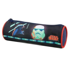 BAGTROTTER Trousse scolaire ronde Disney Star Wars Bleu