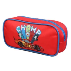 BAGTROTTER Trousse scolaire rectangulaire Disney Cars Rouge