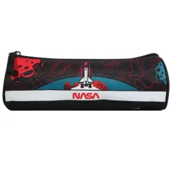 BAGTROTTER Trousse scolaire ronde Nasa Rouge