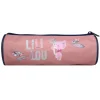 BAGTROTTER Trousse scolaire ronde Lili Lou Rose Plumes