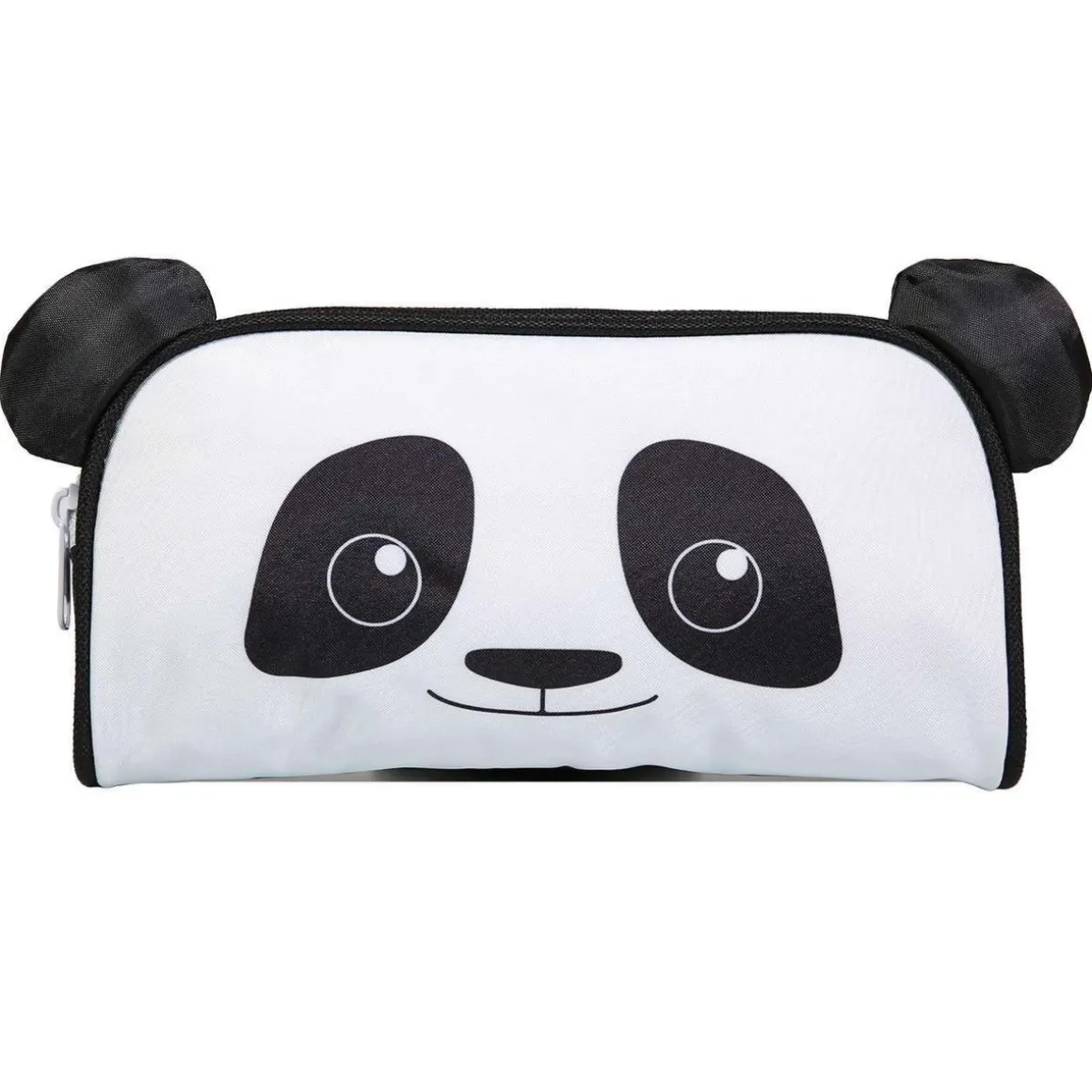 BAGTROTTER Trousse scolaire rectangulaire Kids Noire Panda