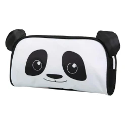 BAGTROTTER Trousse scolaire rectangulaire Kids Noire Panda