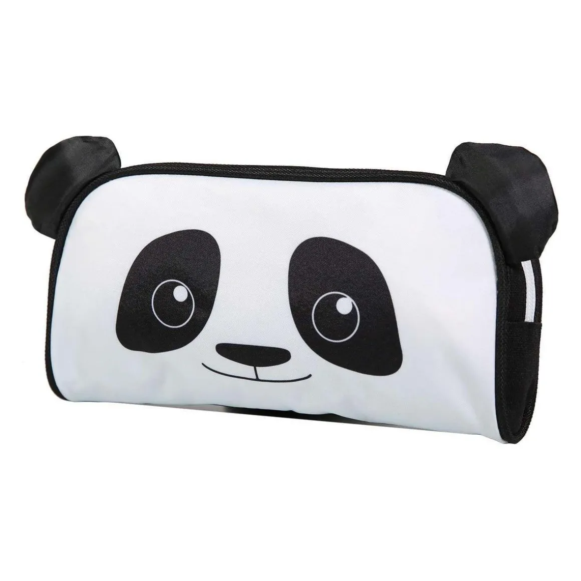 BAGTROTTER Trousse scolaire rectangulaire Kids Noire Panda