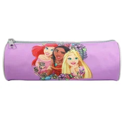 BAGTROTTER Trousse scolaire ronde Disney Princesses Violette
