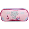 BAGTROTTER Trousse scolaire rectangulaire Lili Lou Rose