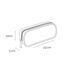 BAGTROTTER Trousse scolaire rectangulaire Lili Lou Rose