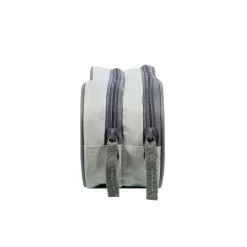 BAGTROTTER Trousse scolaire 2 compartiments Offshore Grise Fleurs