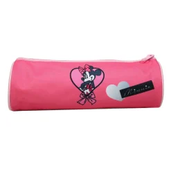 BAGTROTTER Trousse scolaire ronde Minnie Rose Noeud