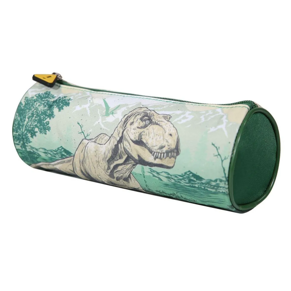 BAGTROTTER Trousse scolaire ronde Jurassic World Verte Dinosaure